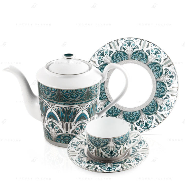 Коллекция Reves Du Nil Vert Platin бренда Haviland