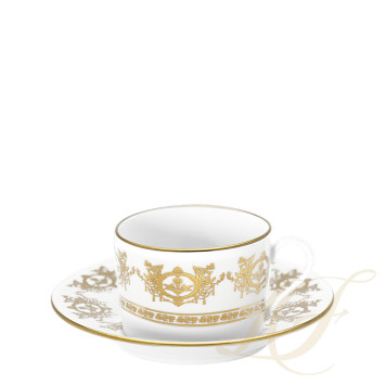 Чашка чайная с блюдцем 0,14л коллекции Ritz Imperial бренда Haviland