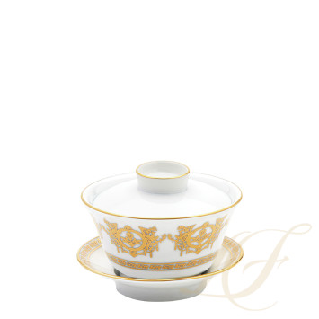 Чашка чайная с блюдцем и крышкой 0,13л коллекции Ritz Imperial бренда Haviland