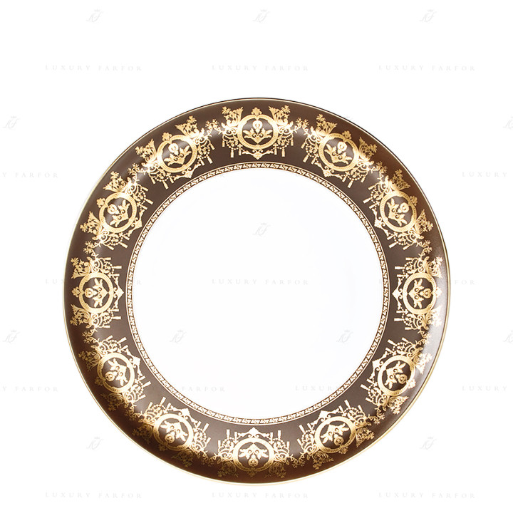 Тарелка тортовая 31,5см коллекции Ritz Imperial Bronze бренда Haviland