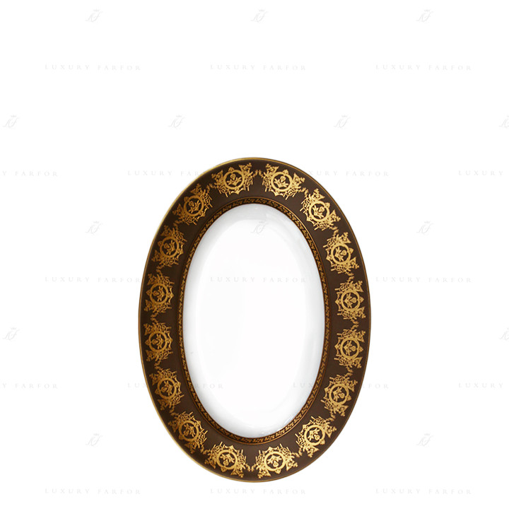 Блюдо для гарнира 23х16,5см коллекции Ritz Imperial Bronze бренда Haviland