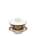 Чашка чайная с блюдцем и крышкой 0,13л коллекции Ritz Imperial Bronze бренда Haviland