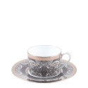 Чашка чайная с блюдцем 0,14л коллекции Romane Gris бренда Haviland