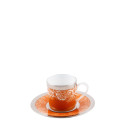 Чашка кофейная с блюдцем 0,075л коллекции Romane Orange бренда Haviland