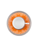 Чашка кофейная с блюдцем 0,075л коллекции Romane Orange бренда Haviland
