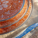 Тарелка главная 28см коллекции Romane Orange бренда Haviland