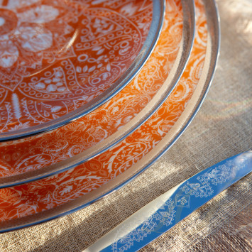 Тарелка сервировочная 32см коллекции Romane Orange бренда Haviland
