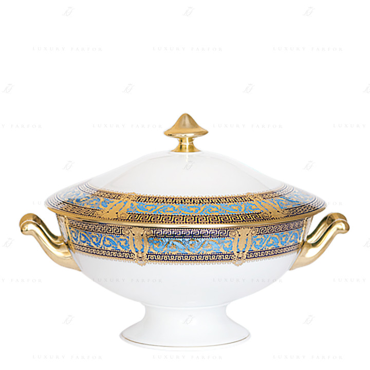 Супница 2л коллекции Salon Murat Bleu Ciel бренда Haviland