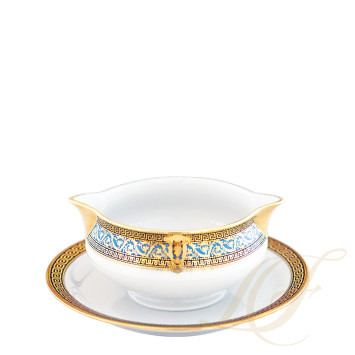 Соусник с подставкой 0,3л коллекции Salon Murat Bleu Ciel бренда Haviland