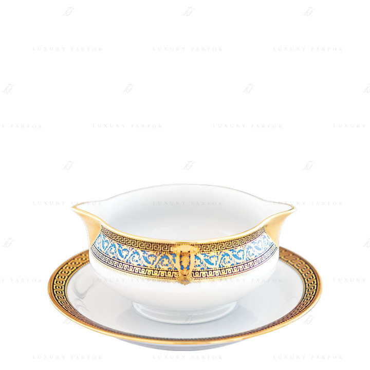 Соусник с подставкой 0,3л коллекции Salon Murat Bleu Ciel бренда Haviland