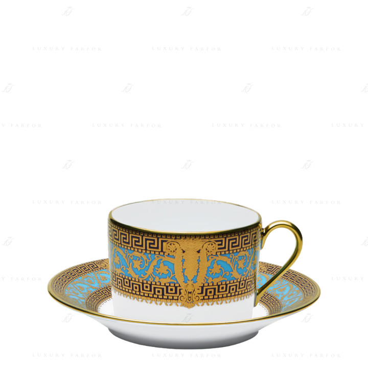 Чашка чайная с блюдцем 0,14л коллекции Salon Murat Bleu Ciel бренда Haviland