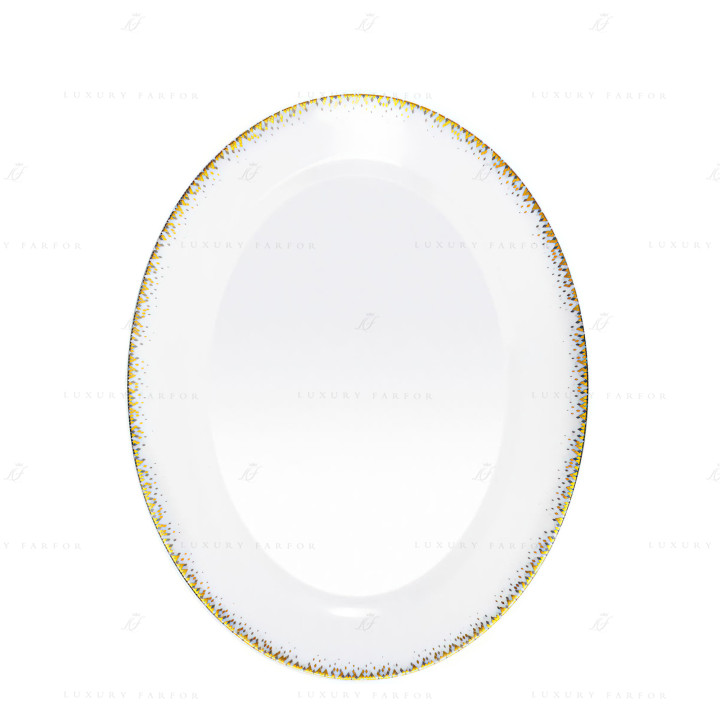 Блюдо овальное 40см коллекции Souffle D'or бренда Haviland
