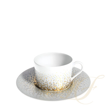 Чашка чайная с блюдцем 0,15л коллекции Souffle D'or бренда Haviland