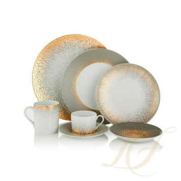 Чашка чайная с блюдцем 0,15л коллекции Souffle D'or бренда Haviland