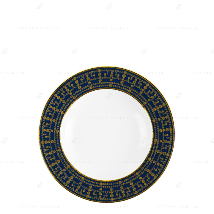 Тарелка суповая 23,5см коллекции Tiara Bleu de Prusse Or бренда Haviland