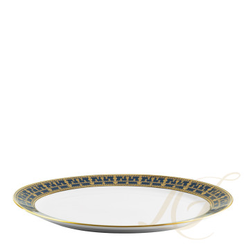 Блюдо овальное 40см коллекции Tiara Bleu de Prusse Or бренда Haviland