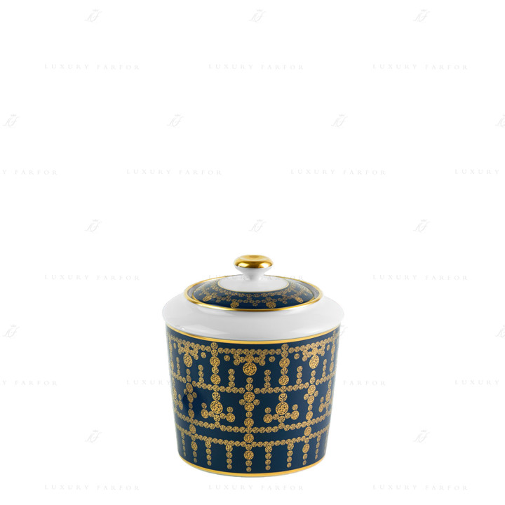 Сахарница 0,25л коллекции Tiara Bleu de Prusse Or бренда Haviland