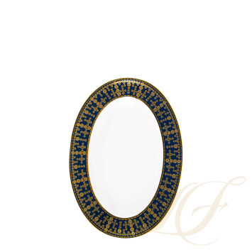 Блюдо для гарнира 23х16,5см коллекции Tiara Bleu de Prusse Or бренда Haviland