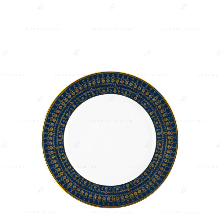 Тарелка закусочная 22см коллекции Tiara Bleu de Prusse Or бренда Haviland