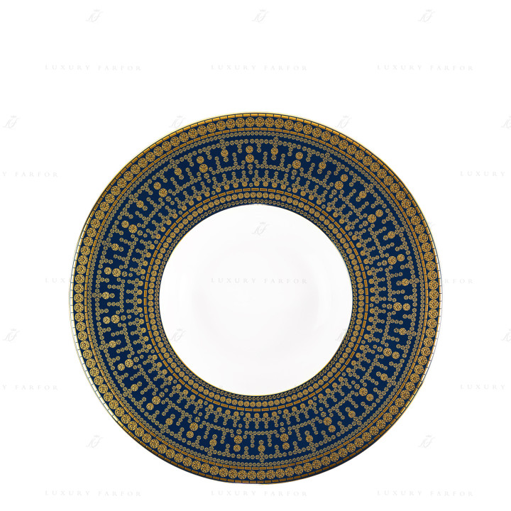 Тарелка для ризотто 28,5см коллекции Tiara Bleu de Prusse Or бренда Haviland