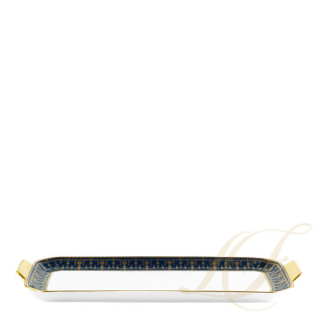 Блюдо для пирога 39х15,5см коллекции Tiara Bleu de Prusse Or бренда Haviland