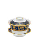 Чашка чайная с блюдцем и крышкой 0,13л коллекции Tiara Bleu de Prusse Or бренда Haviland