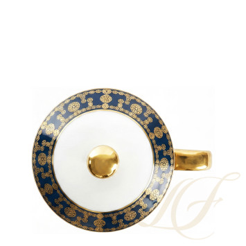Кружка с крышкой 0,27л коллекции Tiara Bleu de Prusse Or бренда Haviland