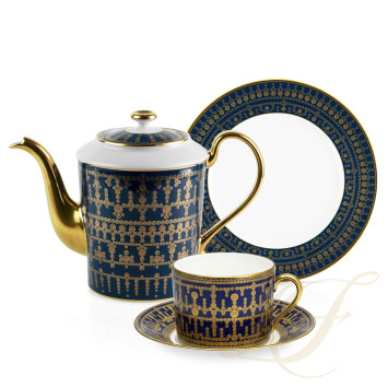 Коллекция Tiara Bleu de Prusse Or бренда Haviland