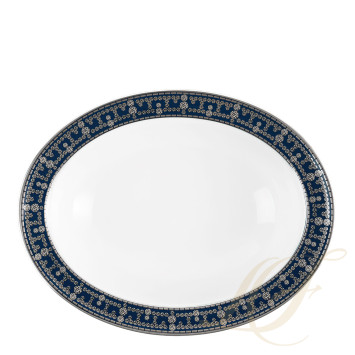 Чаша для овощей 23,5см коллекции Tiara Bleu de Prusse Platin бренда Haviland