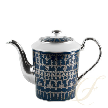 Чайник 1л коллекции Tiara Bleu de Prusse Platin бренда Haviland