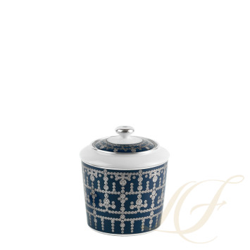 Сахарница 0,25л коллекции Tiara Bleu de Prusse Platin бренда Haviland