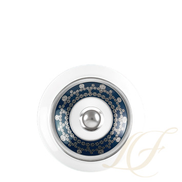Сахарница 0,25л коллекции Tiara Bleu de Prusse Platin бренда Haviland