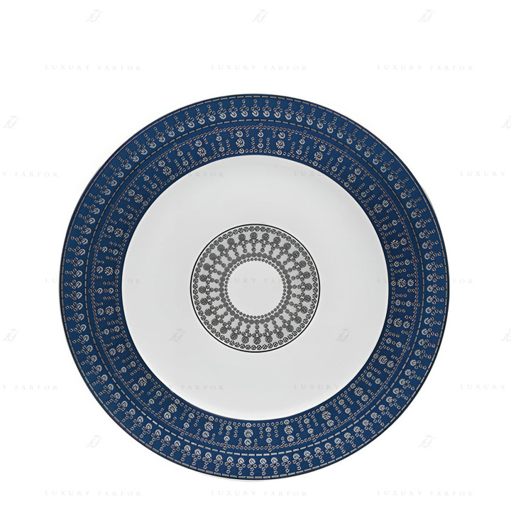 Тарелка сервировочная 31см коллекции Tiara Bleu de Prusse Platin бренда Haviland