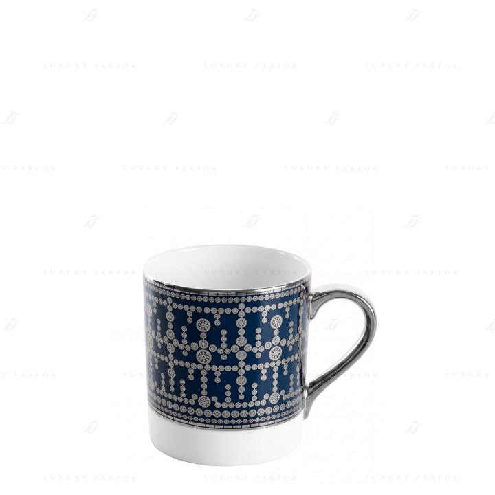 Кружка 0,27л коллекции Tiara Bleu de Prusse Platin бренда Haviland