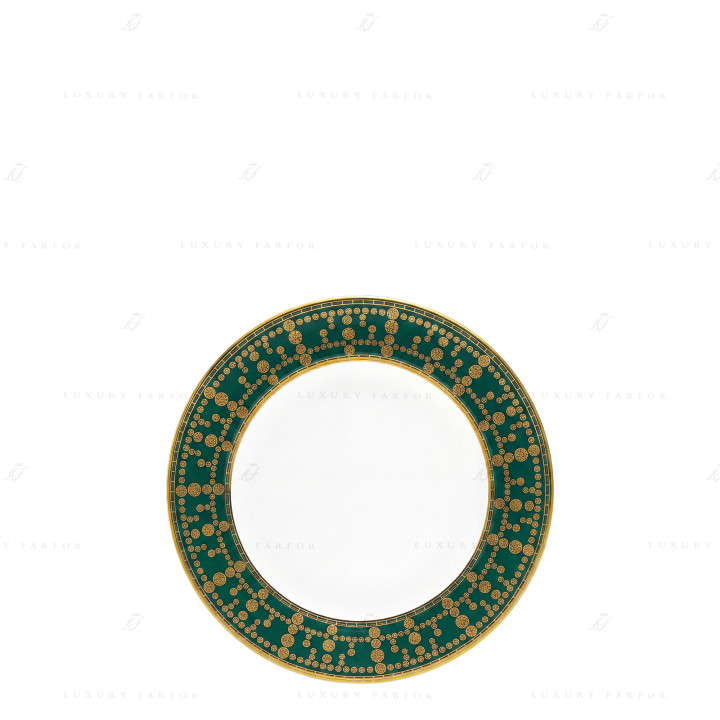 Тарелка десертная 16см коллекции Tiara Bleu Paon Or бренда Haviland