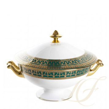 Супница 2л коллекции Tiara Bleu Paon Or бренда Haviland