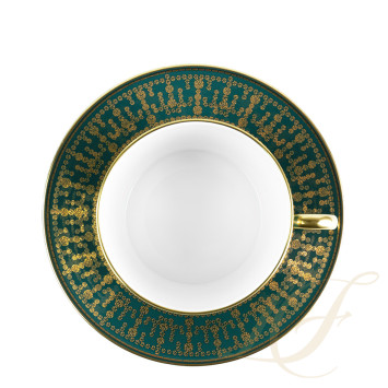 Чашка для завтрака с блюдцем 0,3л коллекции Tiara Bleu Paon Or бренда Haviland