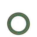 Тарелка закусочная 22см коллекции Tiara Bleu Paon Or бренда Haviland