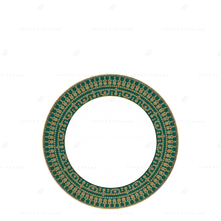 Тарелка закусочная 22см коллекции Tiara Bleu Paon Or бренда Haviland