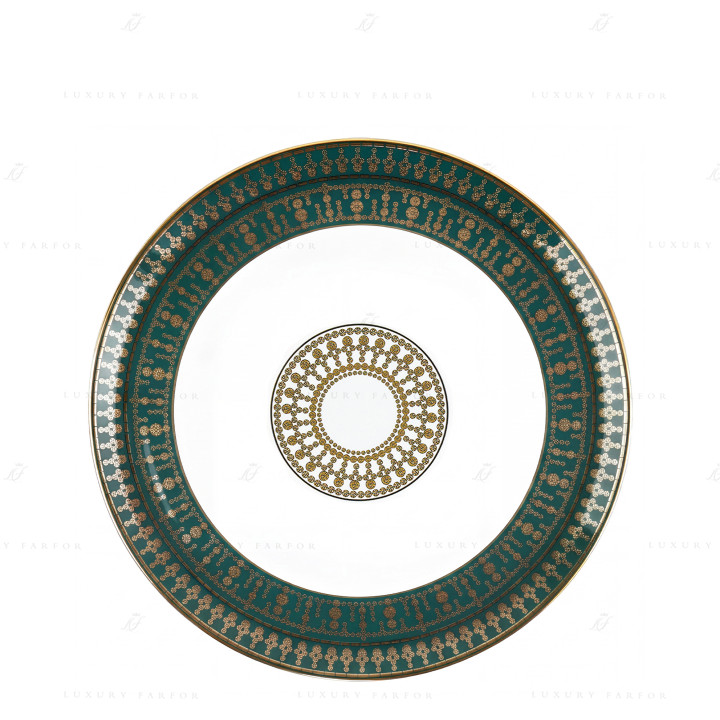 Тарелка сервировочная 31см коллекции Tiara Bleu Paon Or бренда Haviland