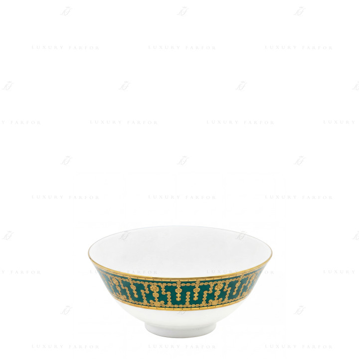 Чаша для риса 13см коллекции Tiara Bleu Paon Or бренда Haviland