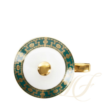 Кружка с крышкой 0,27л коллекции Tiara Bleu Paon Or бренда Haviland