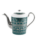 Чайник 1л коллекции Tiara Bleu Paon Platin бренда Haviland