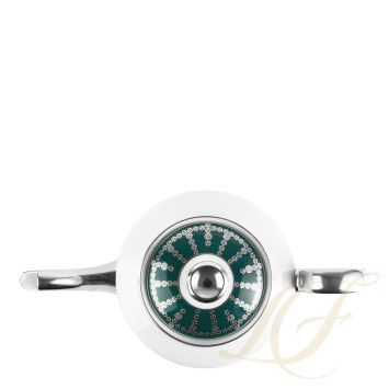 Чайник 1л коллекции Tiara Bleu Paon Platin бренда Haviland