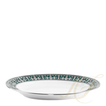 Блюдо для гарнира 23х16,5см коллекции Tiara Bleu Paon Platin бренда Haviland