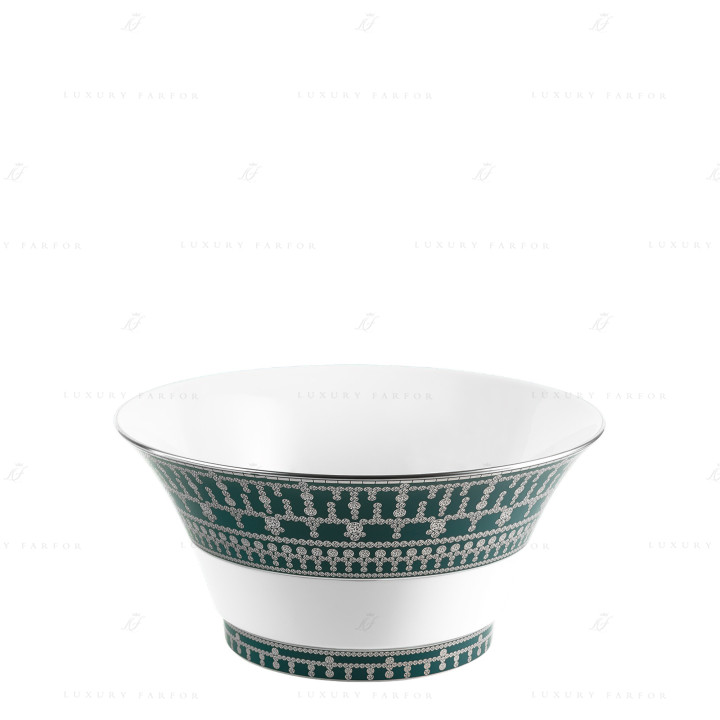 Салатник 26см коллекции Tiara Bleu Paon Platin бренда Haviland