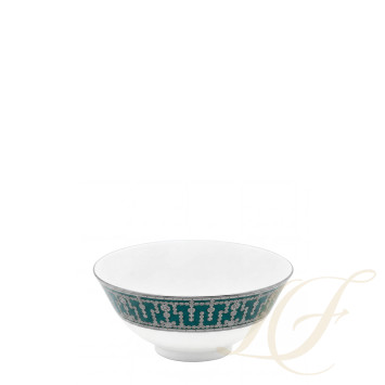 Чаша для риса 13см коллекции Tiara Bleu Paon Platin бренда Haviland