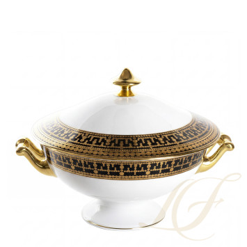 Супница 2л коллекции Tiara Noir Or бренда Haviland