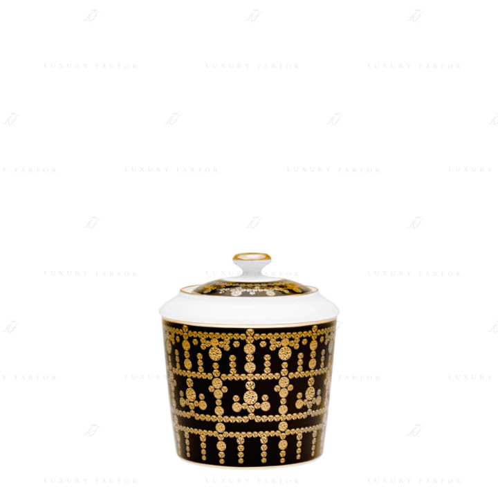 Сахарница 0,25л коллекции Tiara Noir Or бренда Haviland
