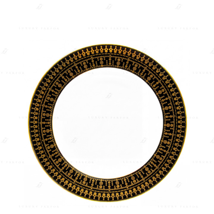 Тарелка глубокая 31,5см коллекции Tiara Noir Or бренда Haviland